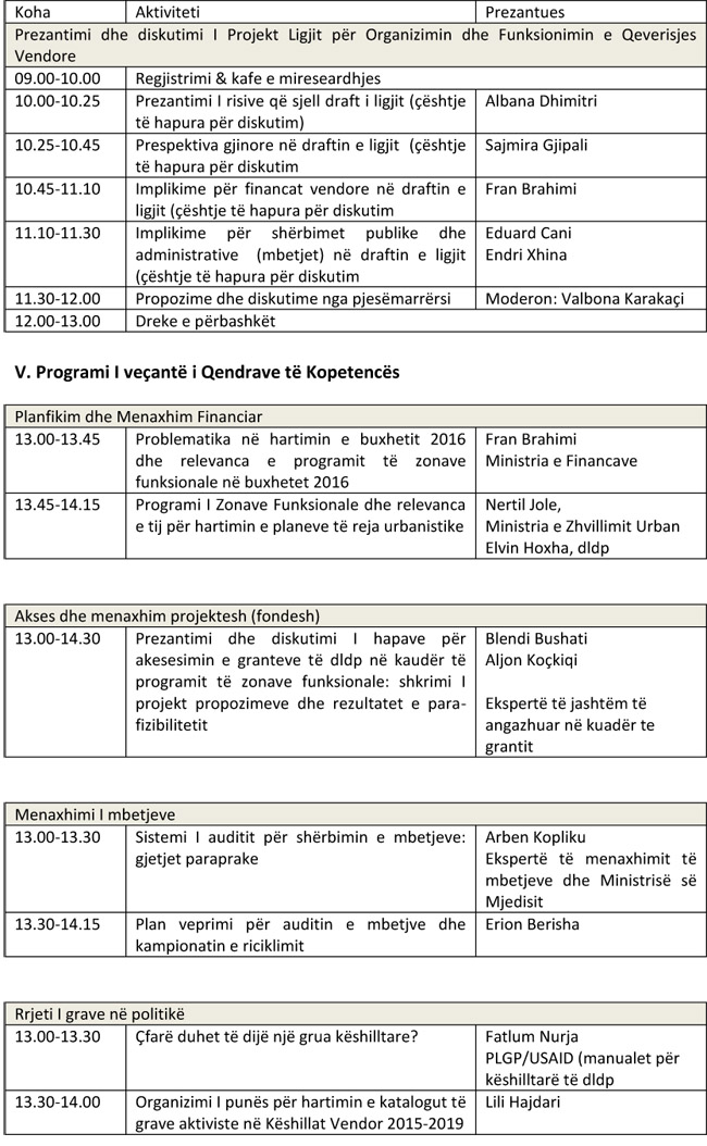 Agenda 25 shtator 2015 - Konstituimi i CC